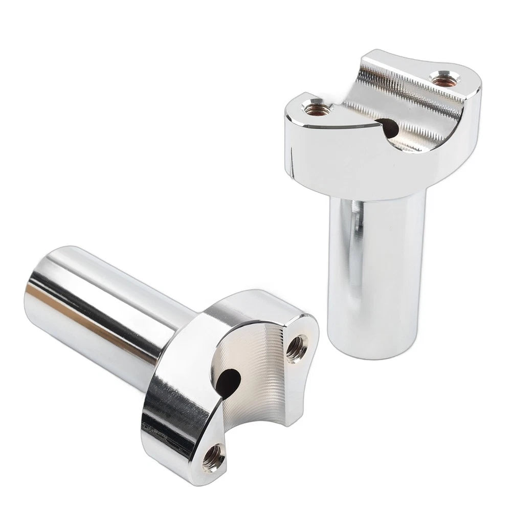 3.5" Chrome Straight Handlebar Risers for Harley Dyna Sportster Softail