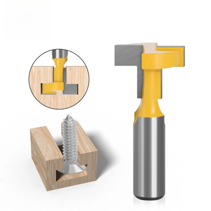 8mm Yellow T Type Keyhole Bit for Framing Lockhole Tasks
