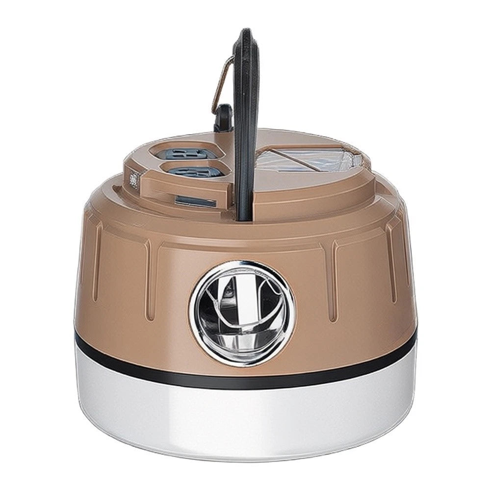 Compact Rechargeable Lantern with 5 Light Colors and Hook Mount