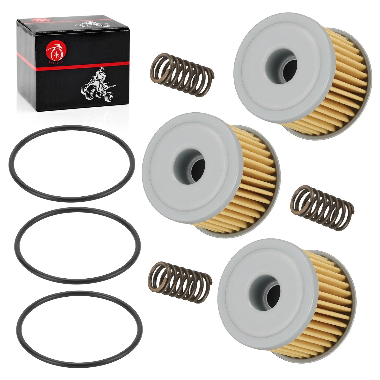 3X Oil Filter & O-Ring Spring for Honda CRF450RWE CRF450RX CRF450X (2002–2024)