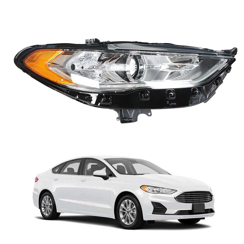 Headlamp for Ford Fusion (2017–2019) Halogen Right Side Chrome
