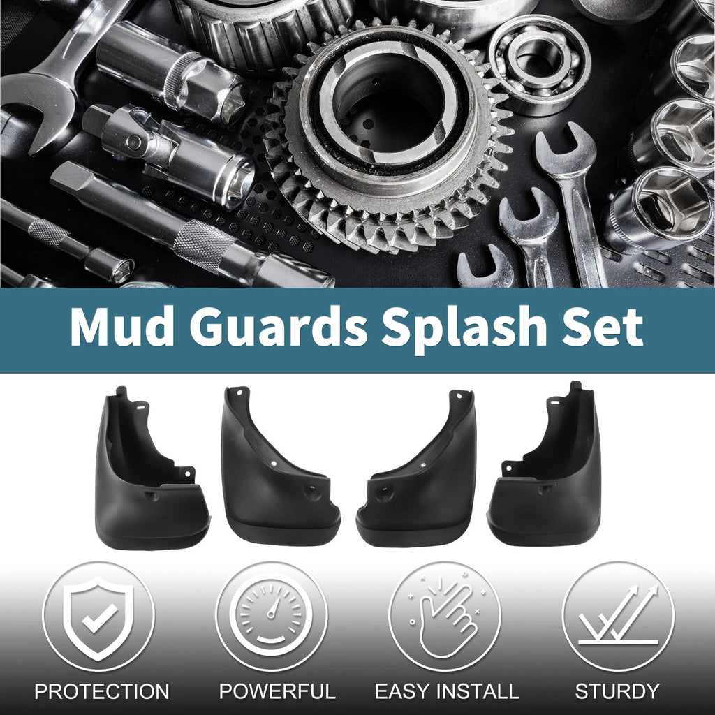 Mud Flaps Splash Guards 1 Set Replacement for Toyota Corolla AE100 Sedan (1993–1997)