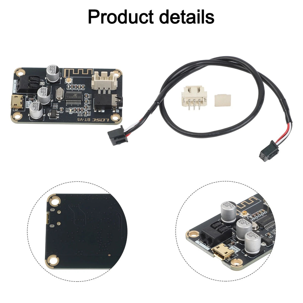 Wireless Audio Receiver Board DC-5-35V Stereo Module