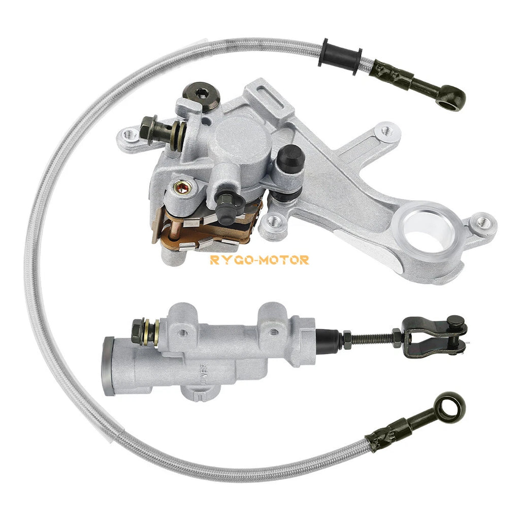 Rear Brake Master Cylinder & Caliper & Hose Kit for Honda CRF250 CRF450 (2004–2023)