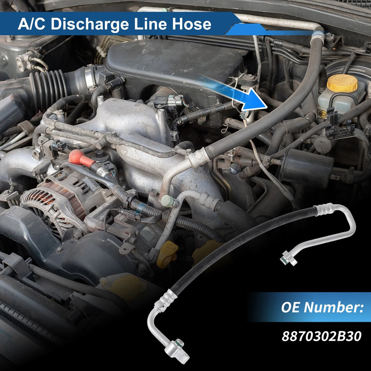 A/C Refrigerant Liquid Hose for Toyota Camry (2012–2017) No. 8870302B30
