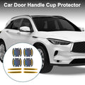 Car Door Handle Cup Protector for - Silver Tone