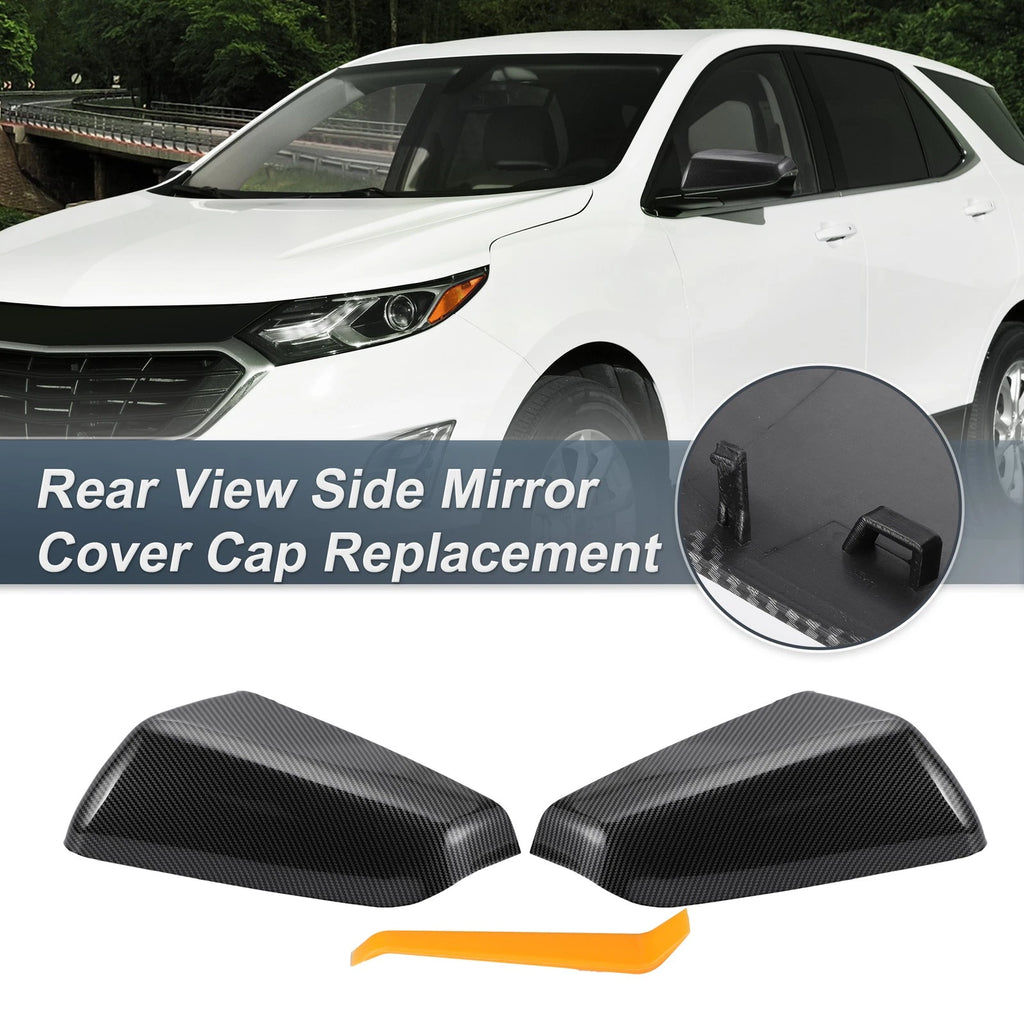 Set Rearview Mirror Cover Cap Replacement for Chevy Equinox GMC Terrain (2018–2022)