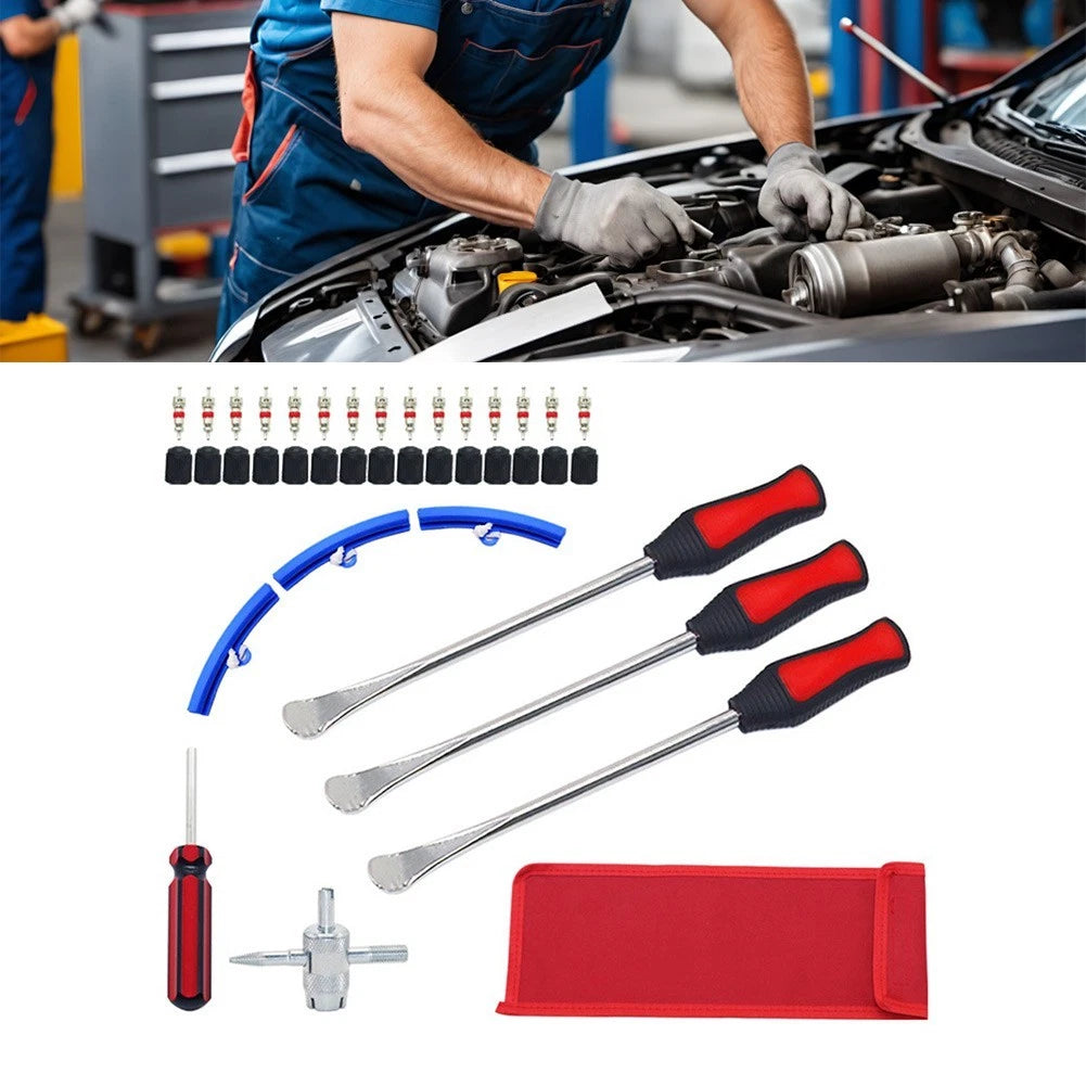 39PCS Tire Pry Tool Kit for Motorcycles, Bikes, Scooters, Handcarts
