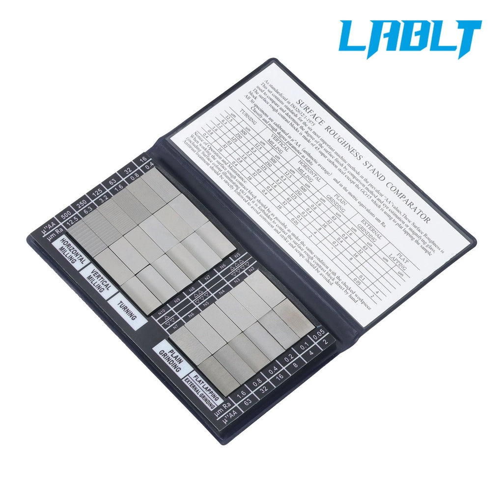 30Pcs Surface Roughness Standards Set for LABLT (Ra0.05-12.5mm)