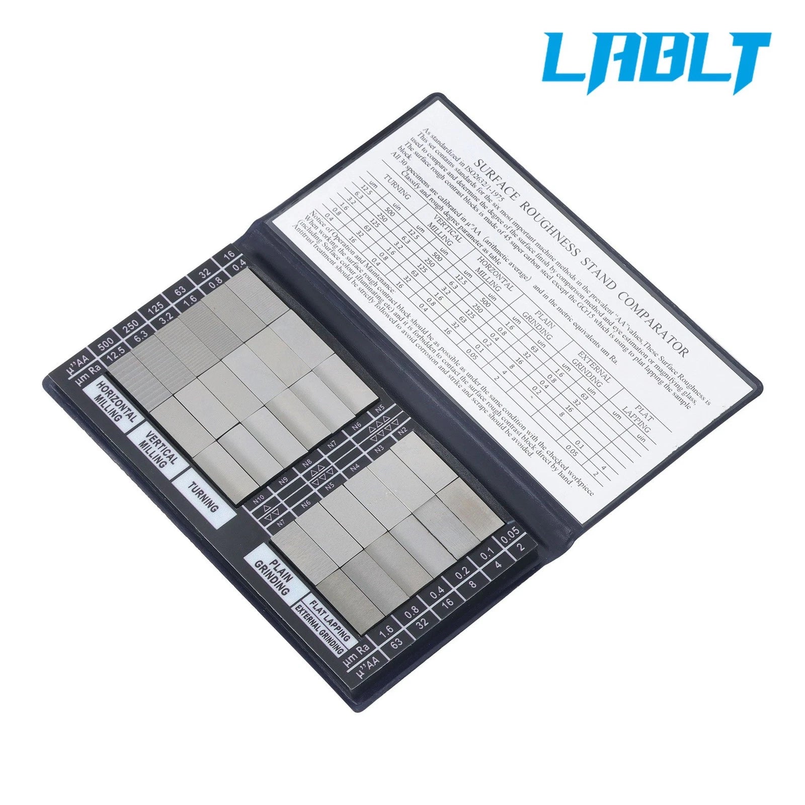 30Pcs Surface Roughness Standards Set for LABLT (Ra0.05-12.5mm)