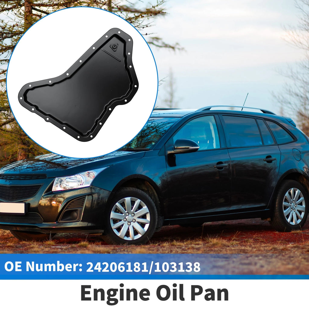 Engine Oil Pan Replacement for Chevrolet Impala (2000–2005) Steel Black