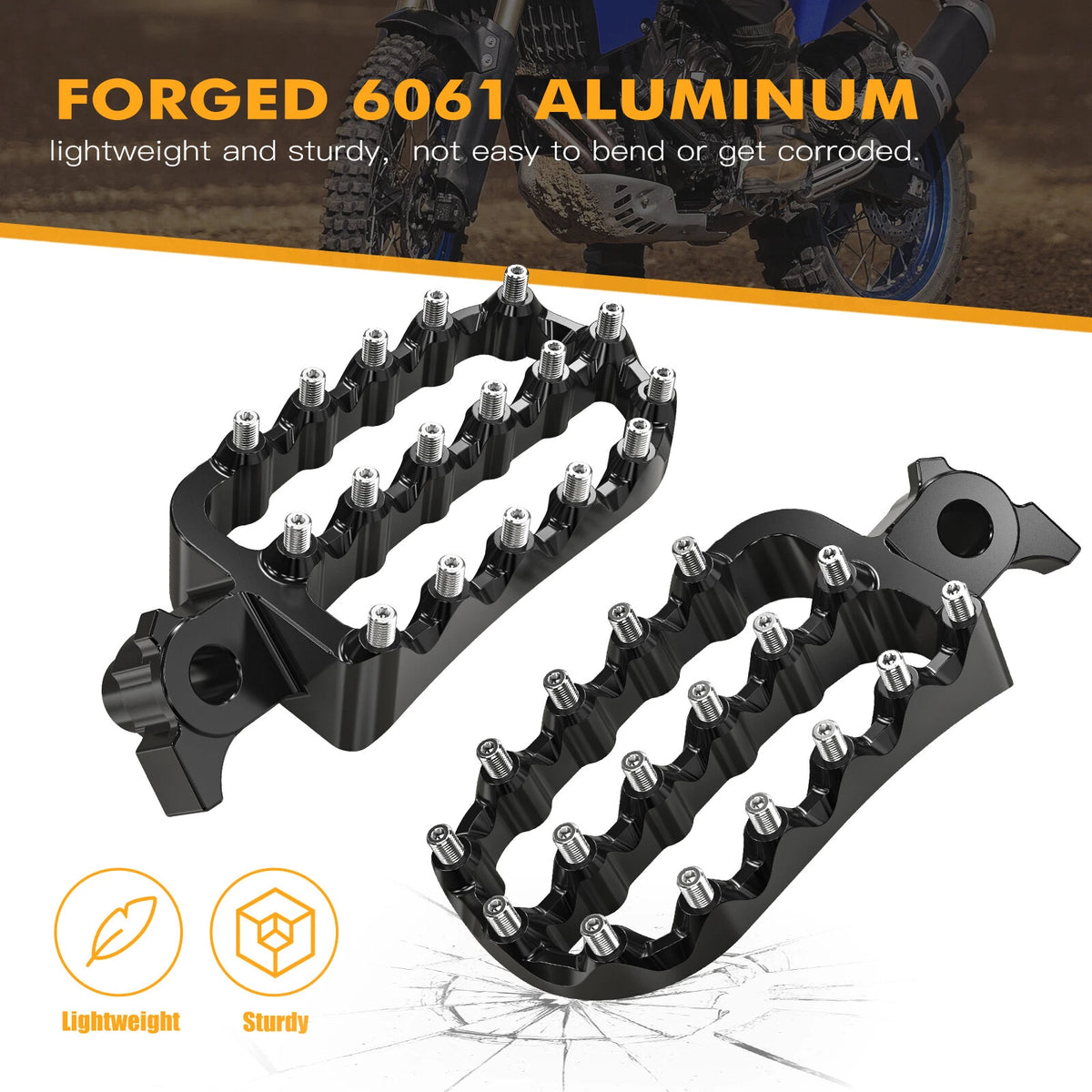 Wide Footpegs for Yamaha Tenere 700 XTZ700 (2019–2024)