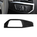 Carbon Fiber Headlight Switch Panel Cover Trim for Audi A4 A5 (2017–2023)