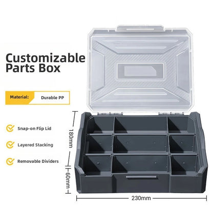 Adjustable Electrical Tool Storage Box for Efficient Organization