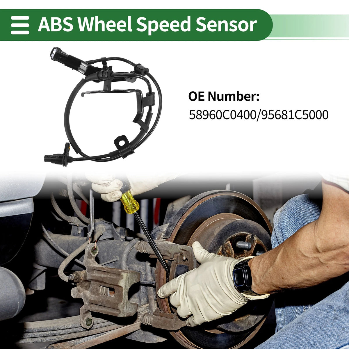 ABS Wheel Speed Sensor for Kia Sorento (2016–2017) No. 58960C0400, 95681C5000