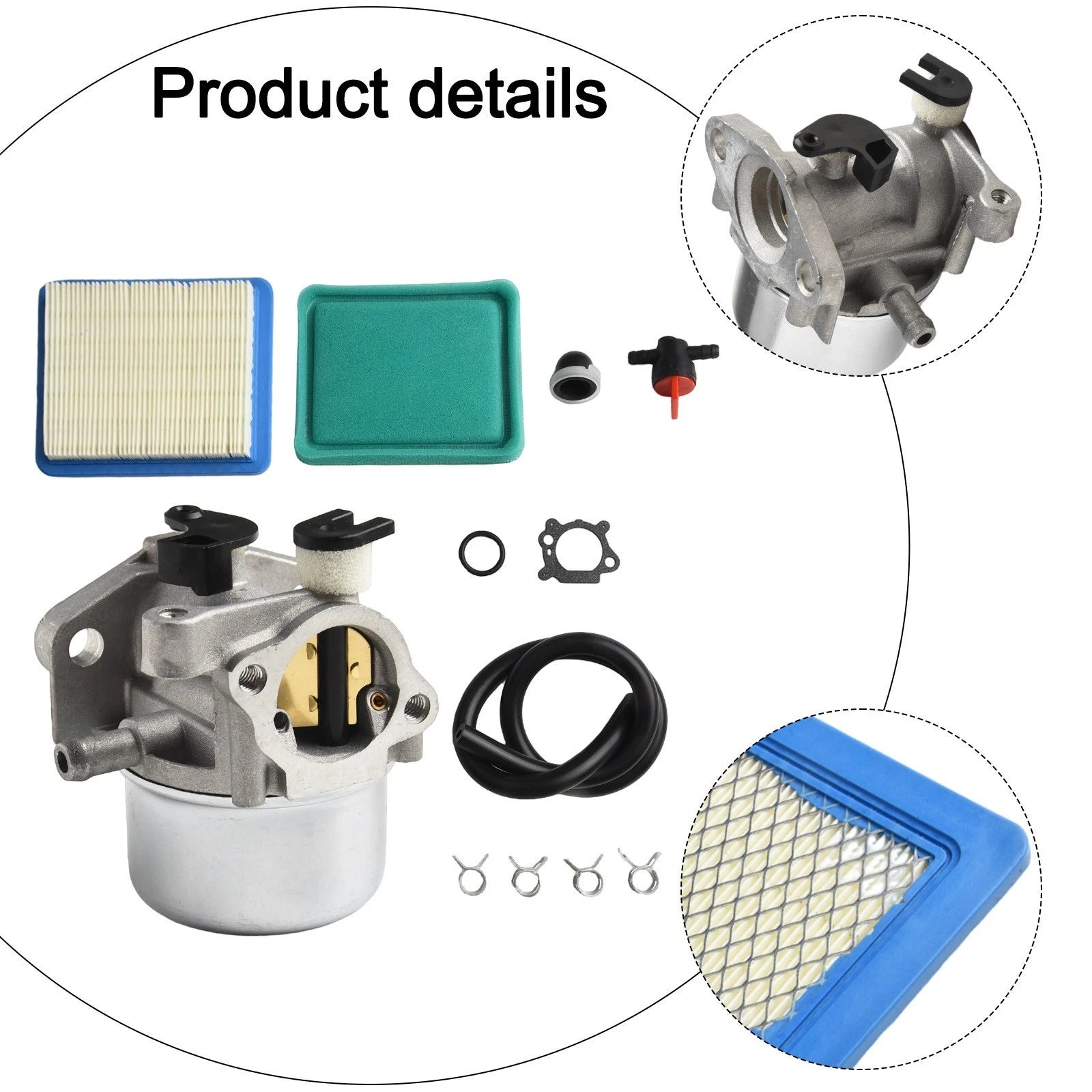 Carburetor Kit for Lawn Mower 6.75 HP Engine (Compatible with )