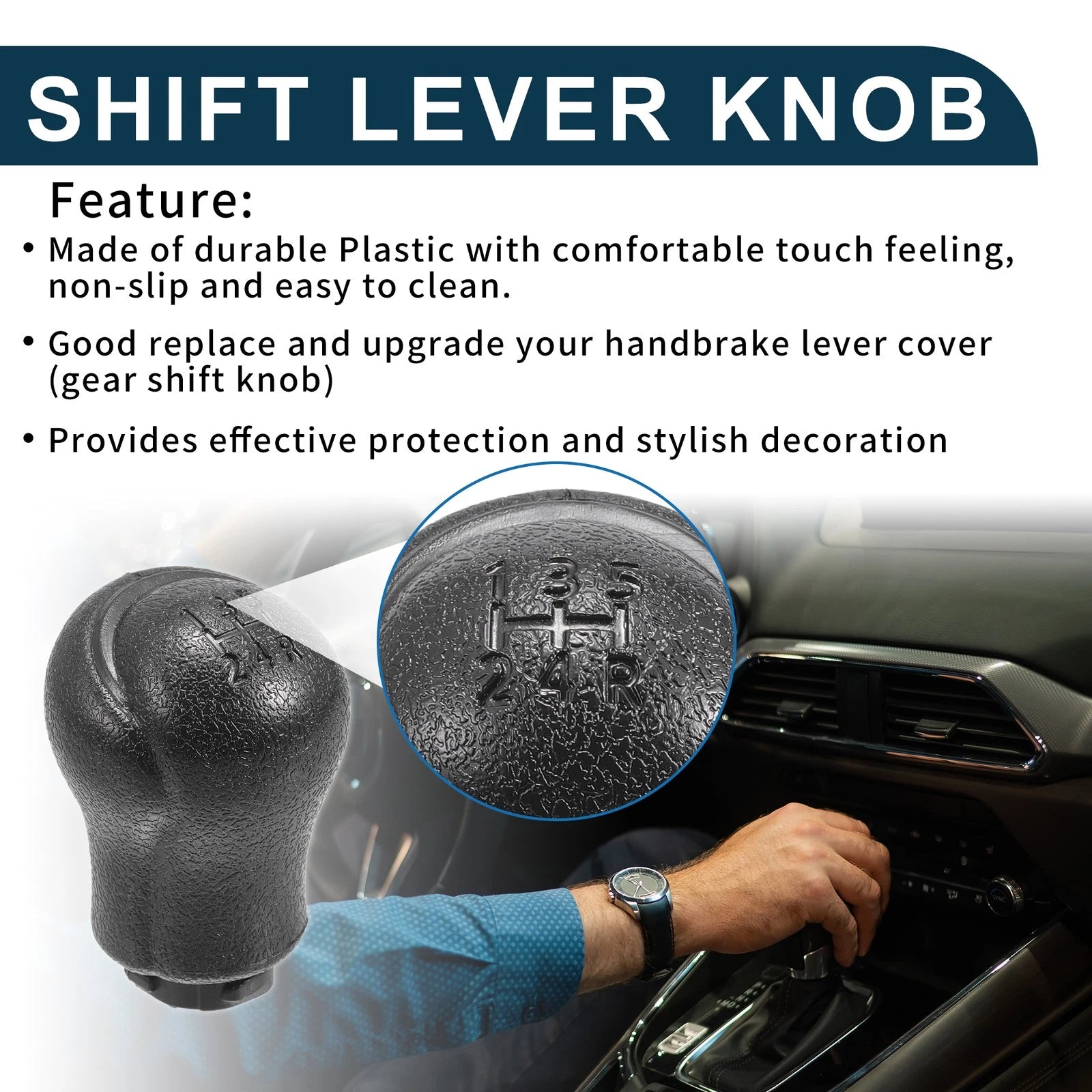5 Speed Manual Gear Shift Knob Replacement for Toyota Hilux (2011–2015)