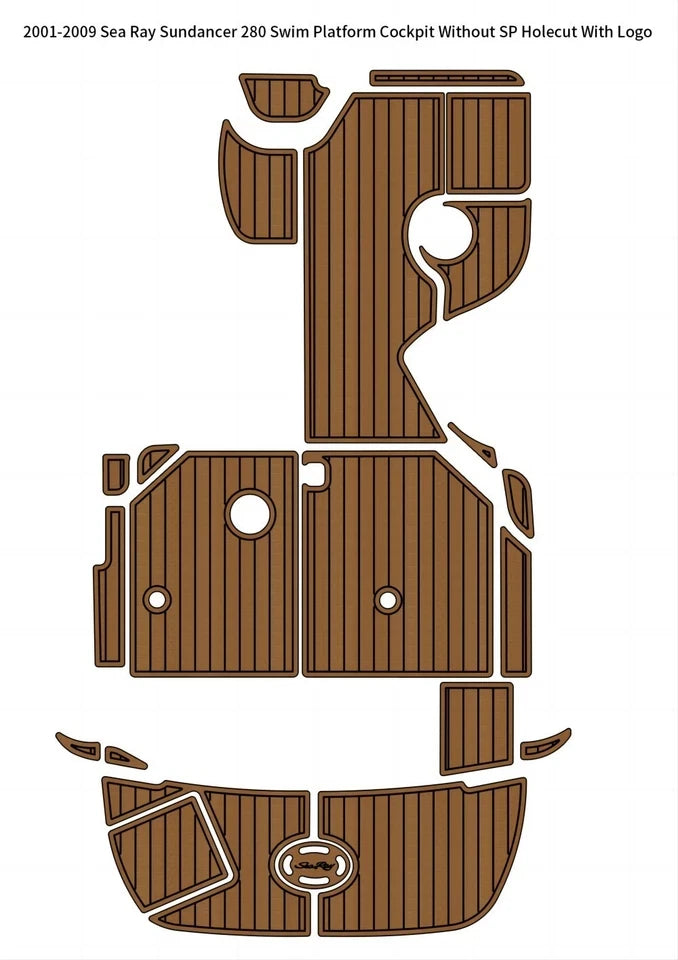 EVA Pad Teak Flooring for Sea Ray 280 Sundancer (2001)