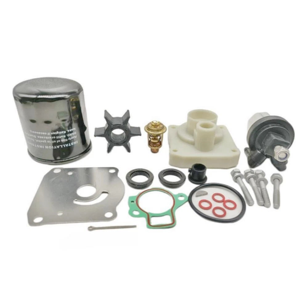 Water Pump Impeller Kit with Thermostat for Yamaha Outboard 20-25 HP