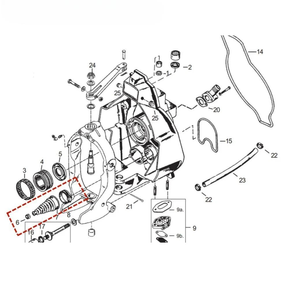 Shift Cable Bellows Kit for Mercury Quicksilver Mercruiser Alpha Bravo (74639A2)