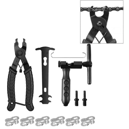 12 Piece Bike Chain Tool Kit with Chain Breaker & Link Removal Pliers