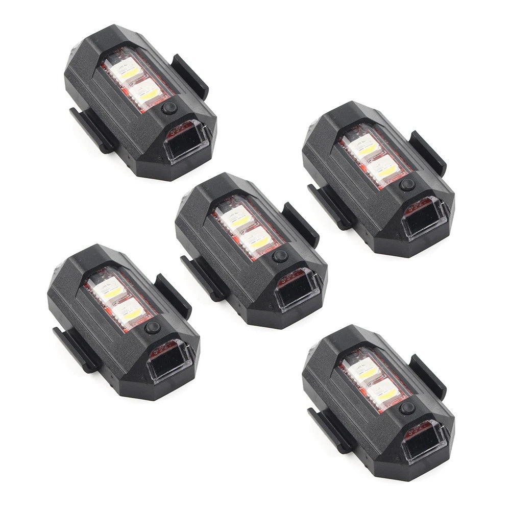 5pcs LED Strobe Light for Car Motorcycle Drone (Emergency Warning)