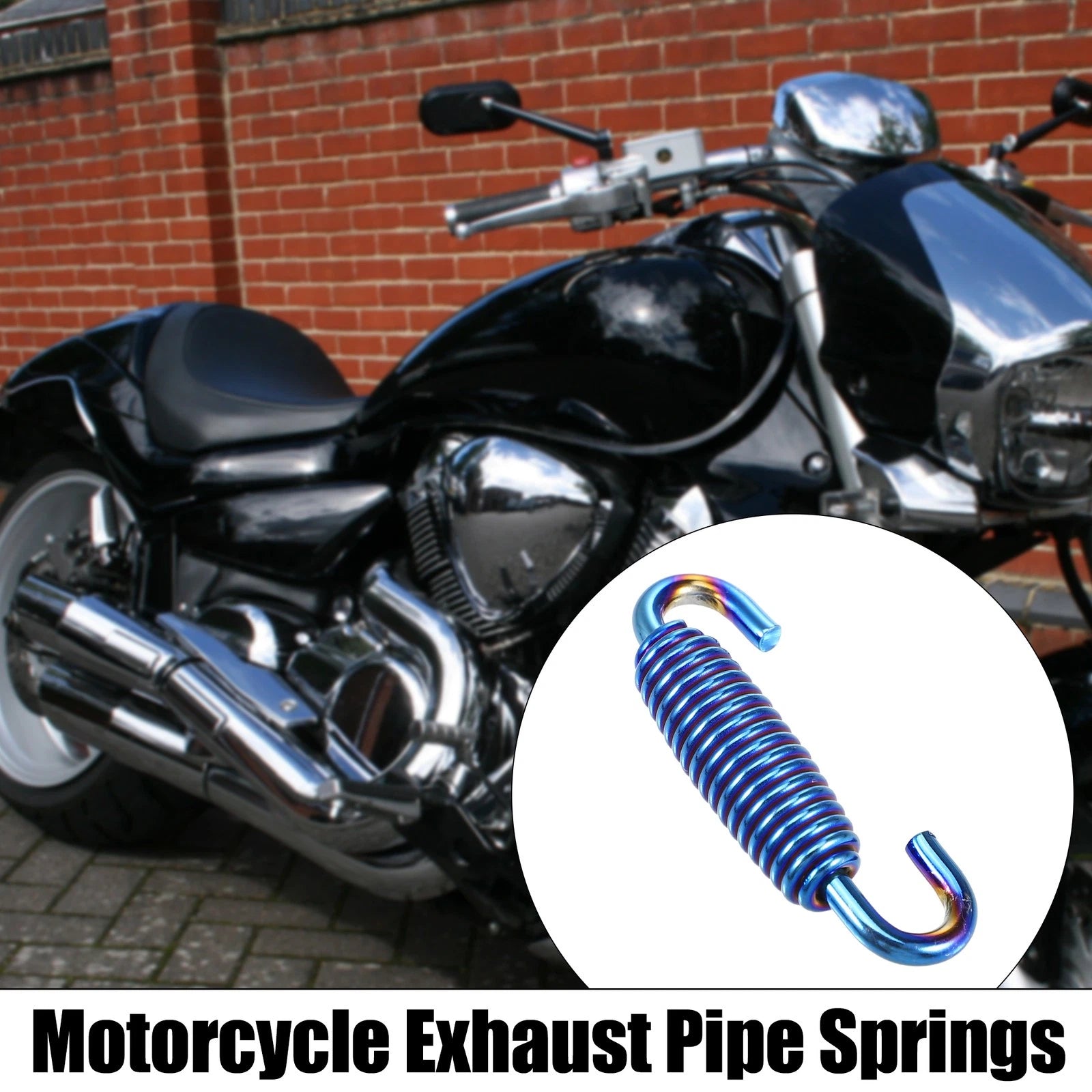 6 Pcs 55mm Exhaust Pipe Spring for Motorcycle (Universal)