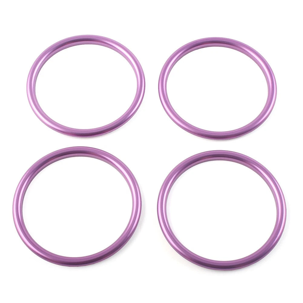 4X Inner Ring Trim Vent Outlet Air Conditioner for Audi A1 S1 8X (2010–2018) Purple