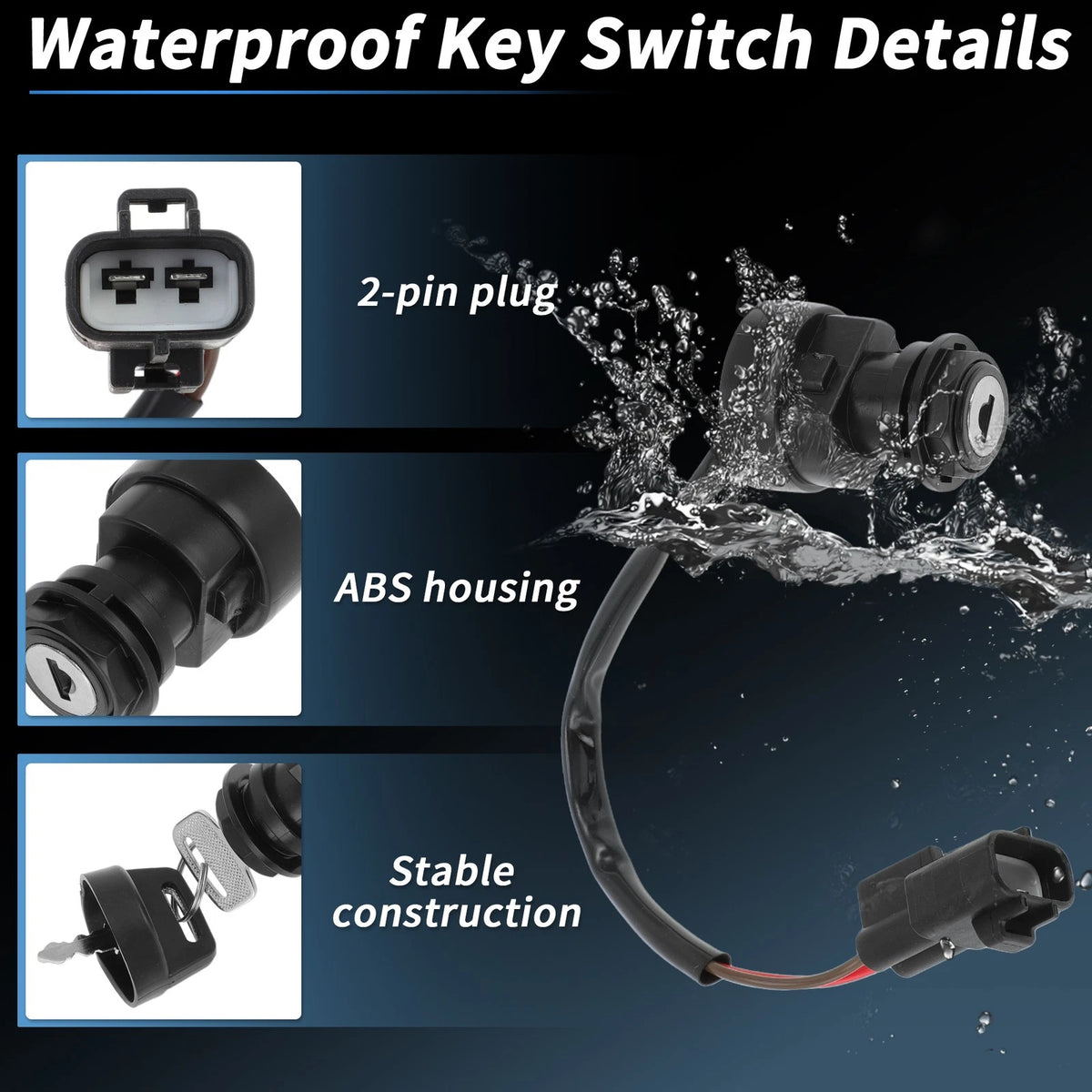 Ignition Key Switch for Yamaha Raptor 700 700R YFZ450R (2009–2024) No. 4SH82510000