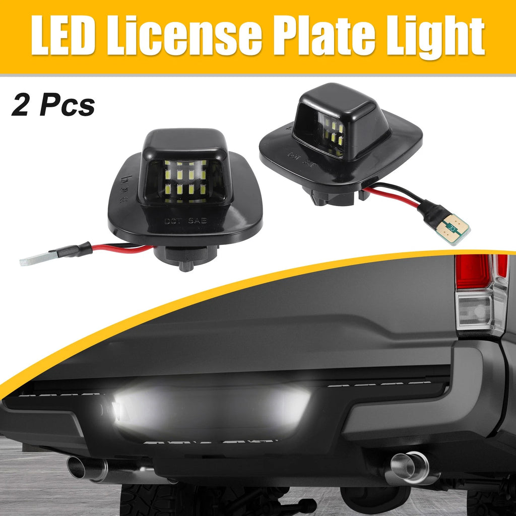2pcs LED License Plate Light Front Replacement for Chevy C1500 (1995–2002)