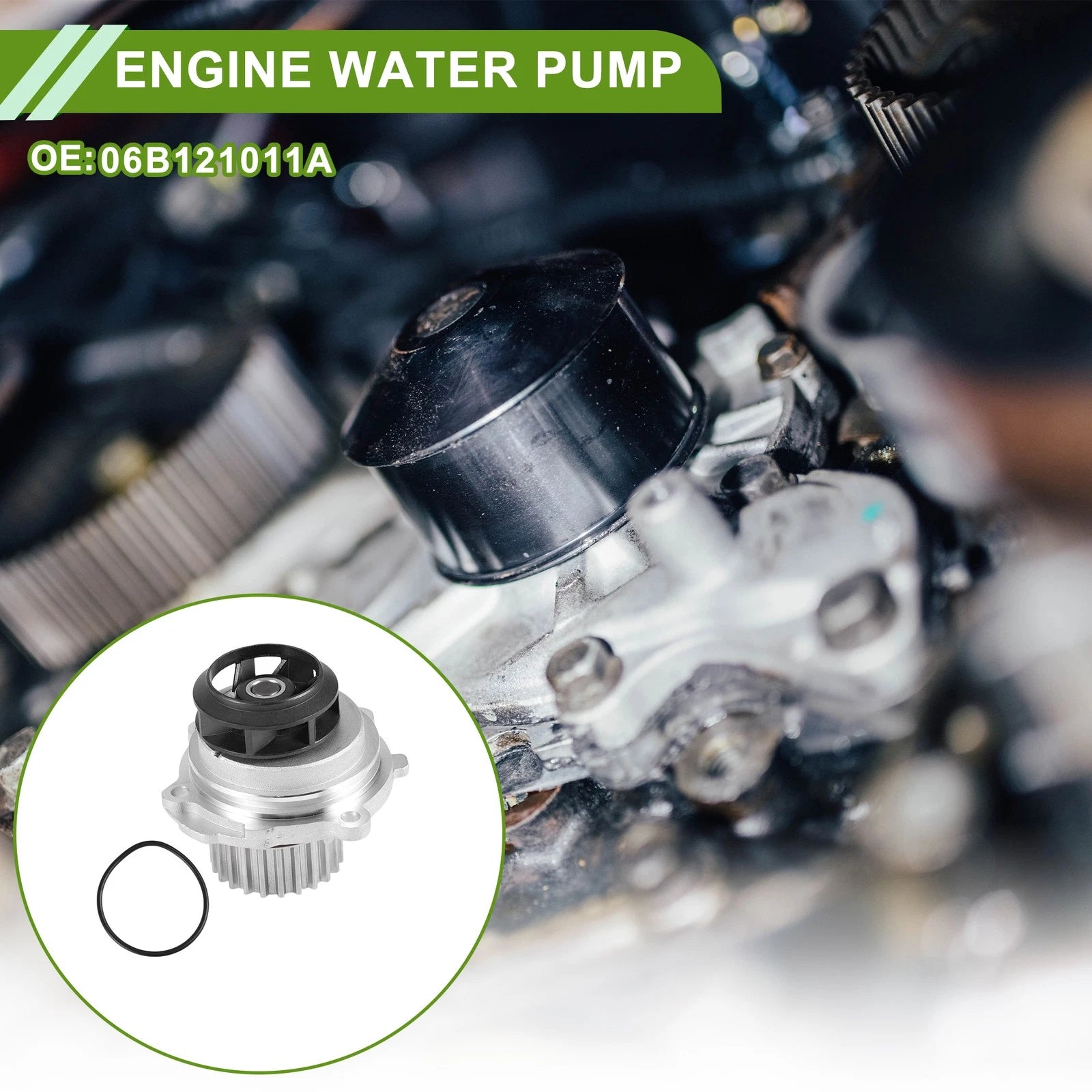 Engine Water Pump for Audi A3 (1996–2013) No. 06B121011A Cooling Pump
