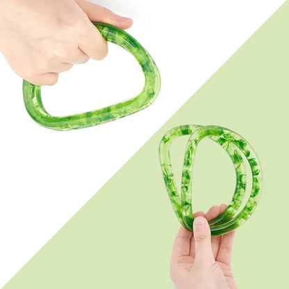 2X D Shape Plastic Handle for Wallet Handbag Purse (10cm, 6.8cm, 1.1cm)