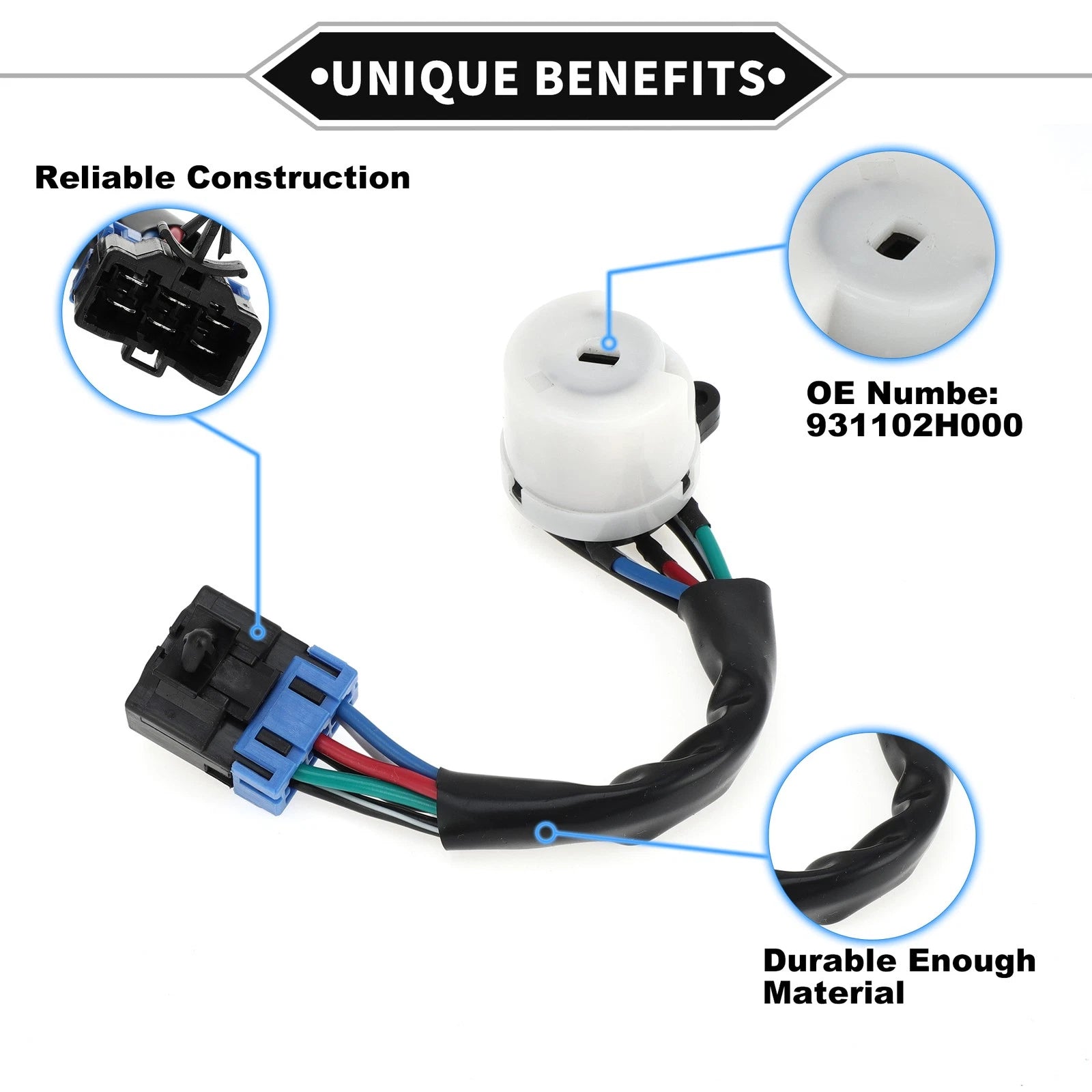 Ignition Starter Switch Replacement for Hyundai Elantra (2006–2011)
