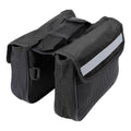 Bike Saddlebag Frame Bag Tool Pouch for Bicycle Black (18–15–15cm)