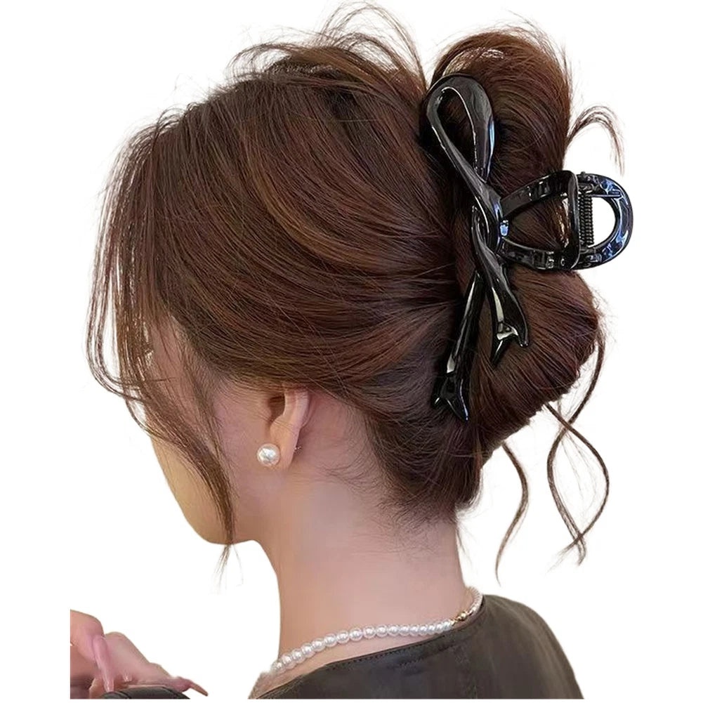 Claw Clip for Hair Styling (13cm, Brown)