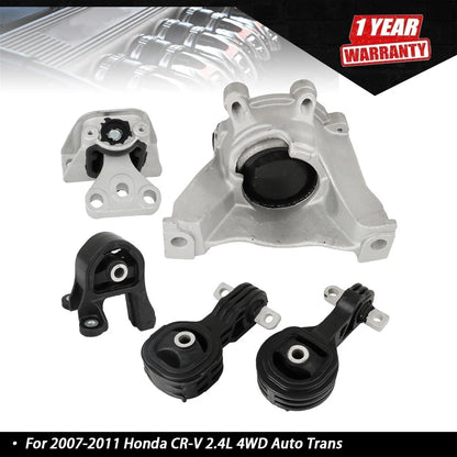 5pc Engine Motor Mount Kit for Honda CR-V 2.4L 4WD (2007–2011)
