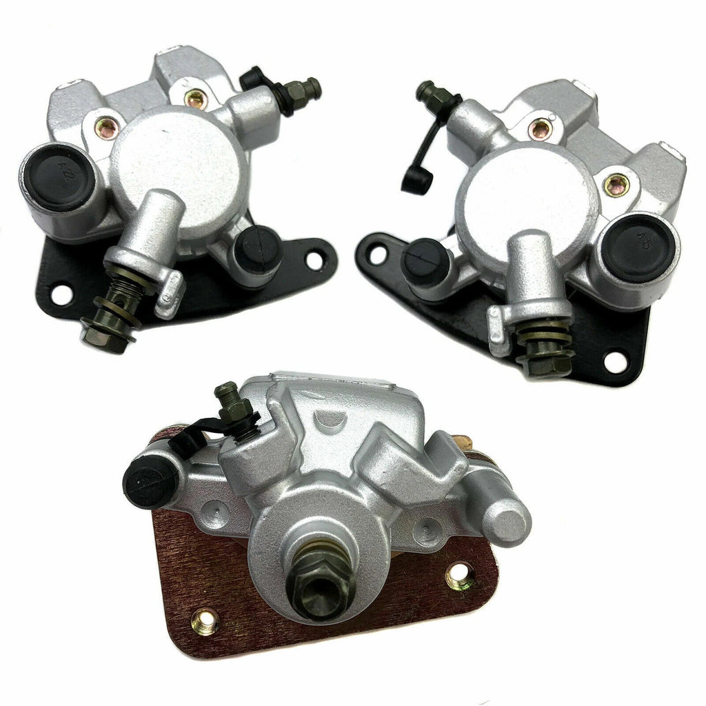 Set of 2 Front & Rear Brake Calipers for Yamaha Kodiak 400 YFM400 (2000–2002)