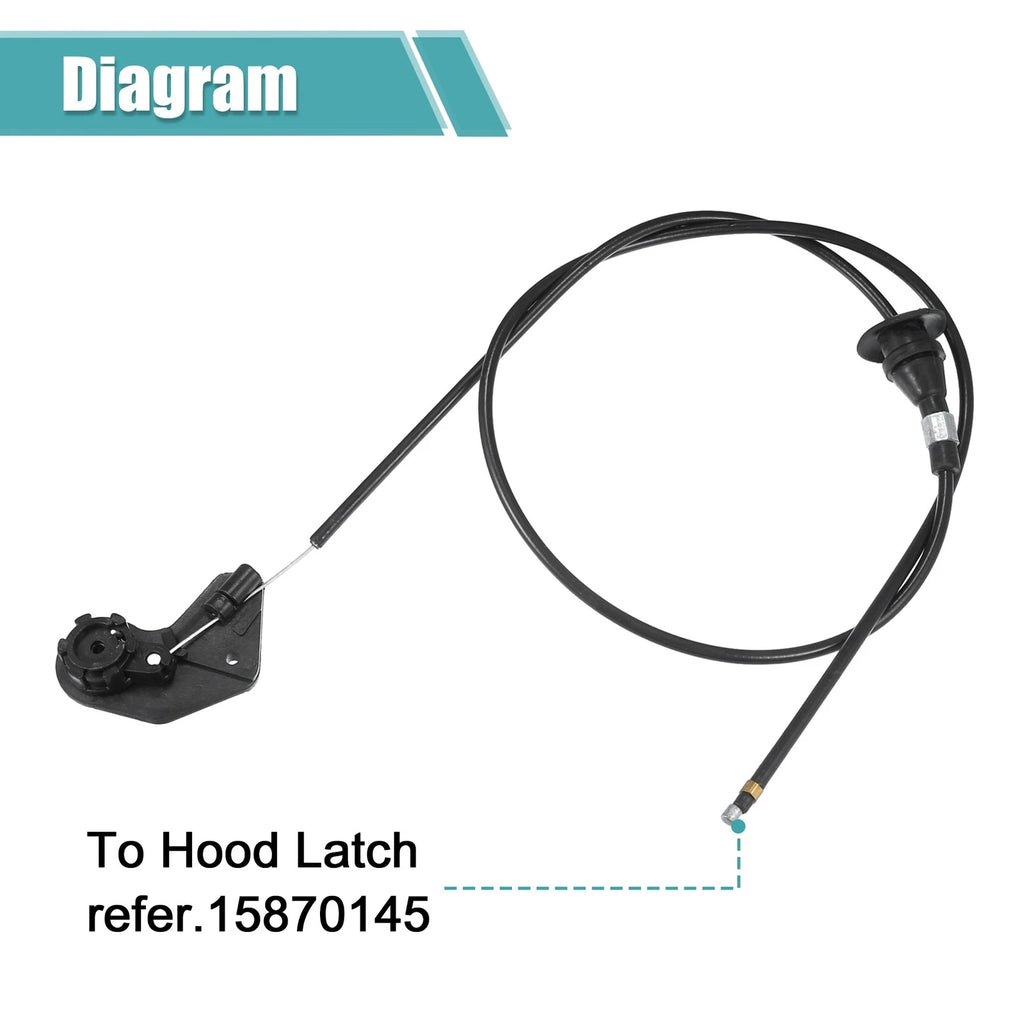 Hood Latch Release Cable Replacement for BMW 540i (1997–2003)