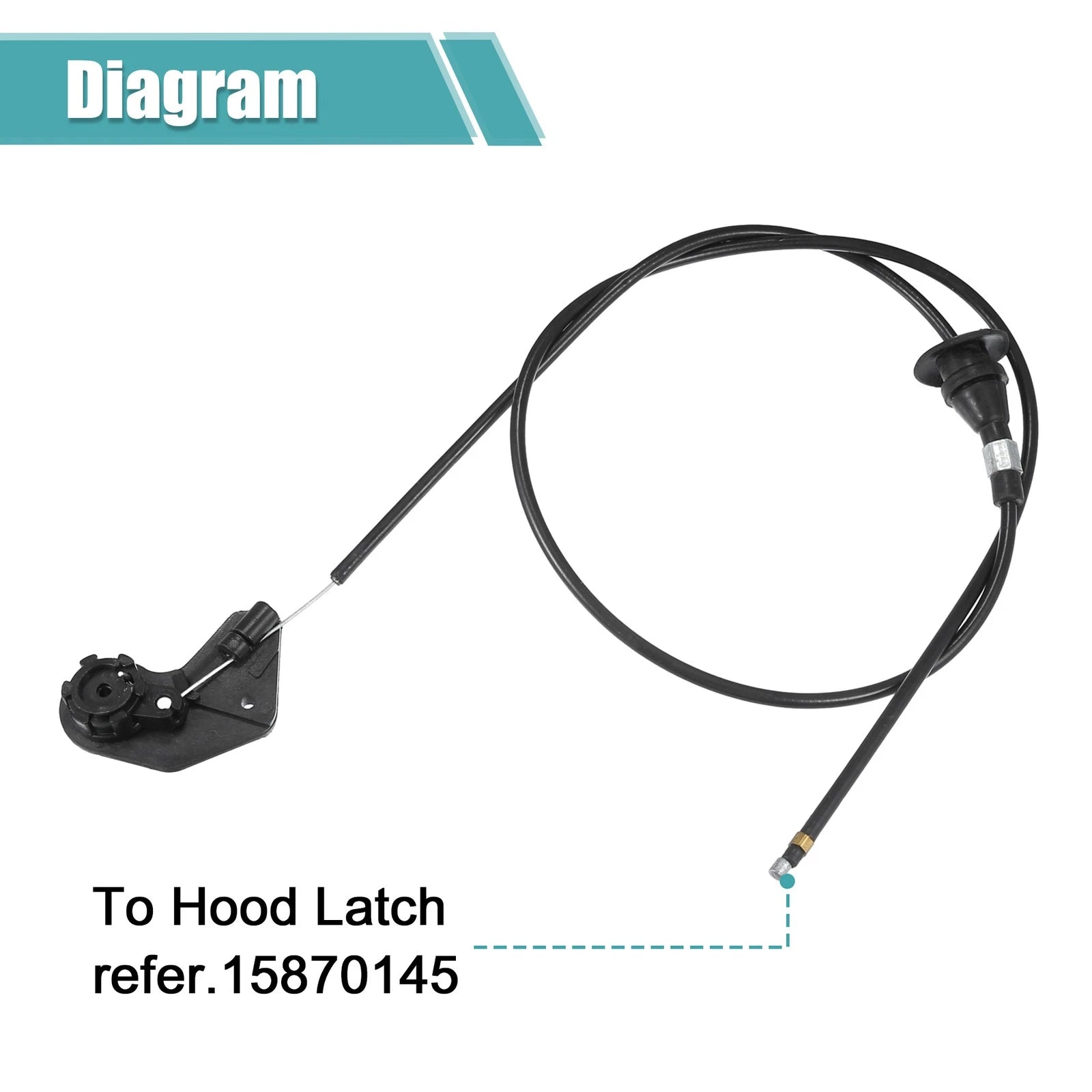 Hood Latch Release Cable Replacement for BMW 540i (1997–2003)