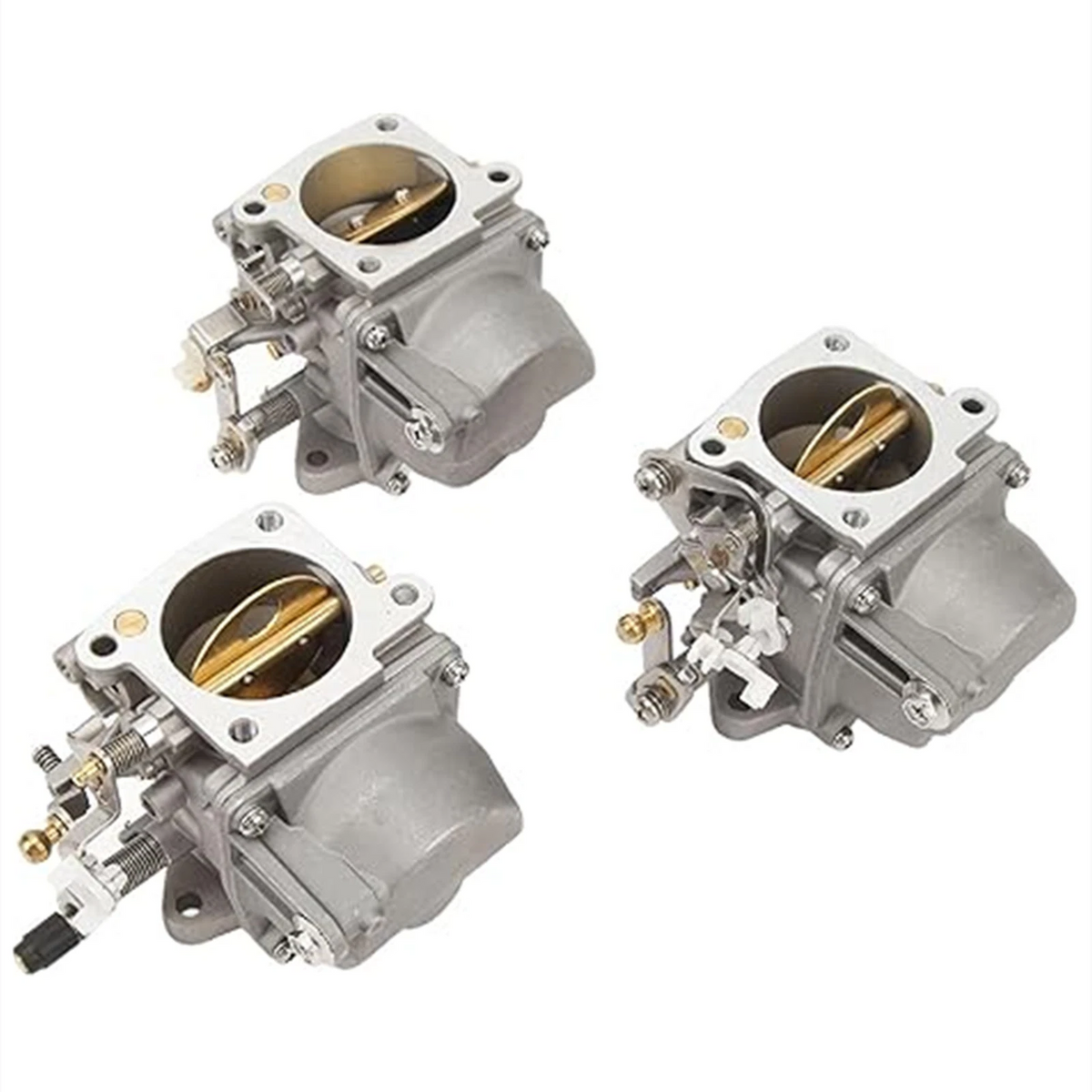 3PCS Carburetor for Yamaha 2-Stroke Outboard Engine (6H1 14301 14302 14303)