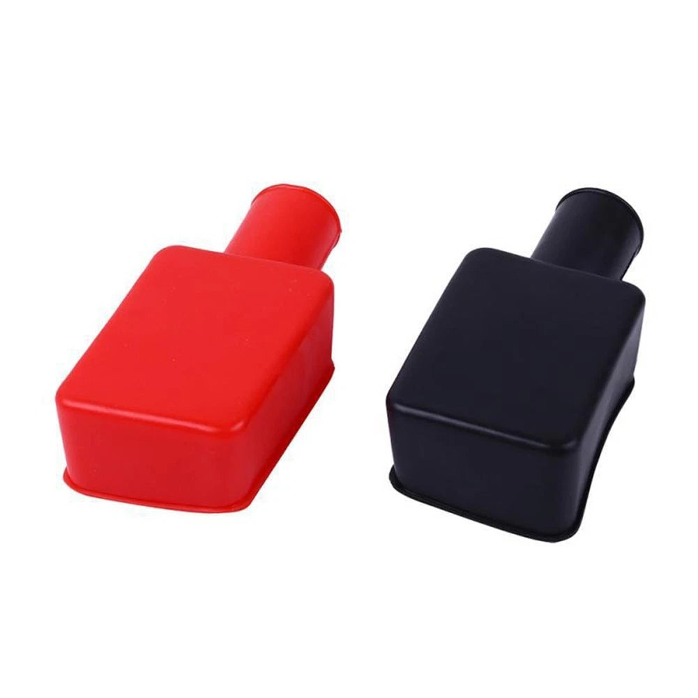 Car Battery Pole Terminal Protection Cover Set of 2 Red and Black