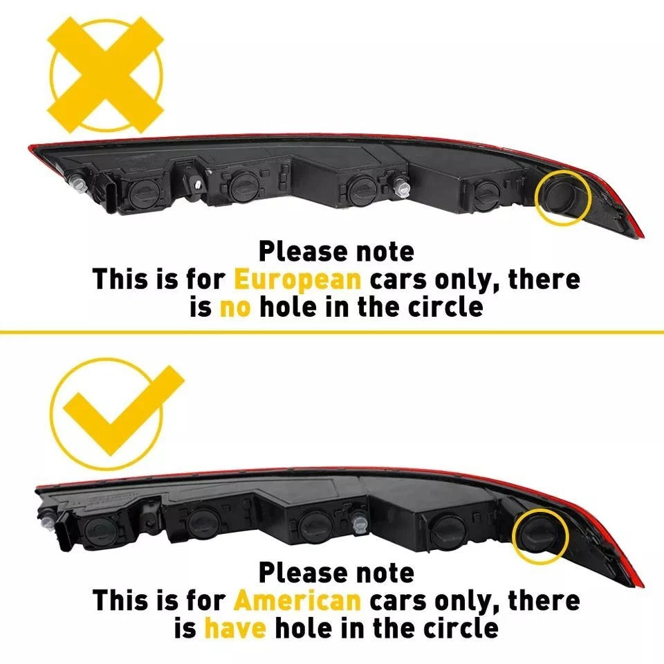 Lower Tail Fog Brake Lamp Left for Audi Q5 (2018–2020)