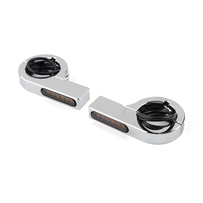 LED Fork Turn Signal Light Indicator Amber for Harley Touring Dyna (2014–2023)