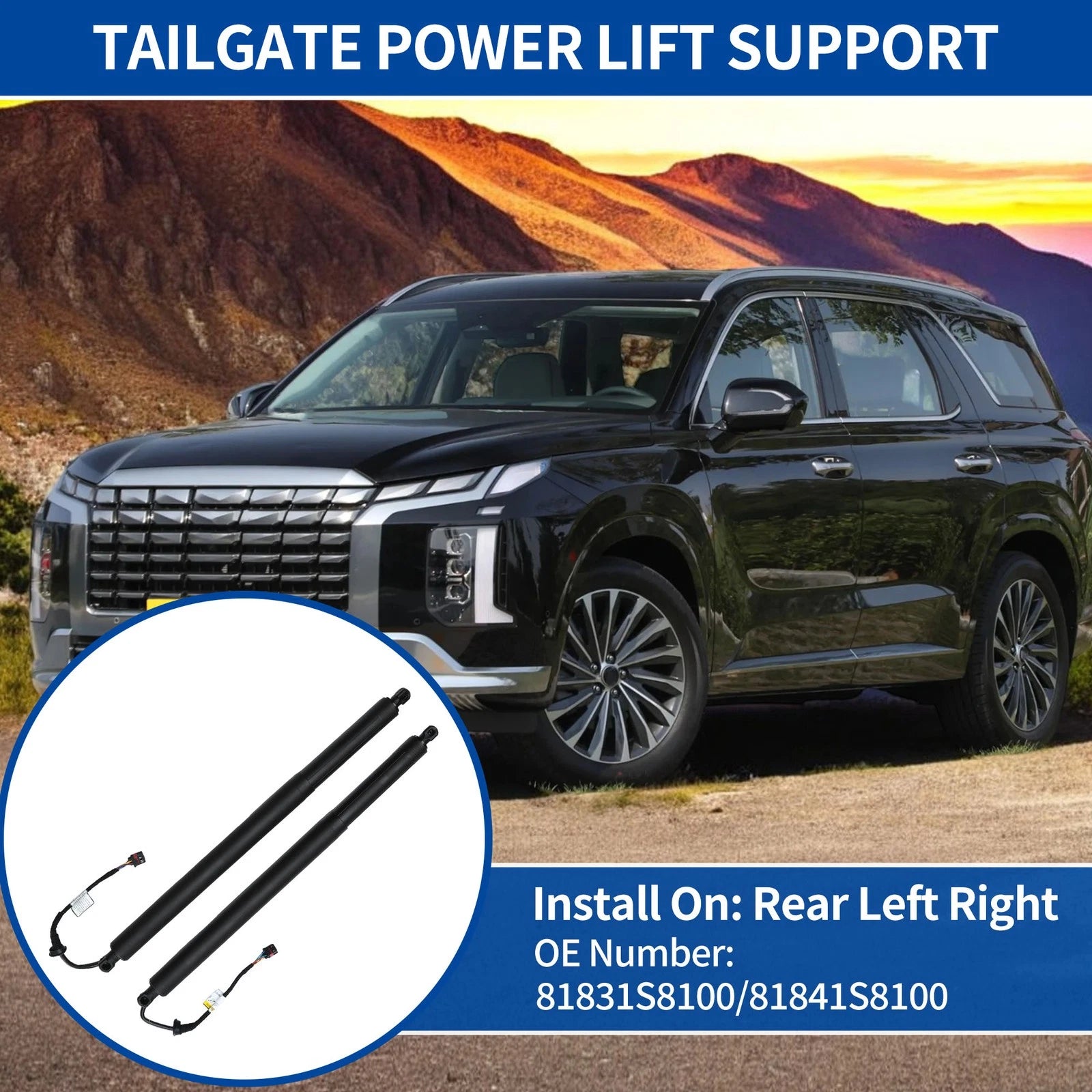 Rear LH Tailgate Power Lift Support Replacement for Hyundai Palisade (2020–2024)
