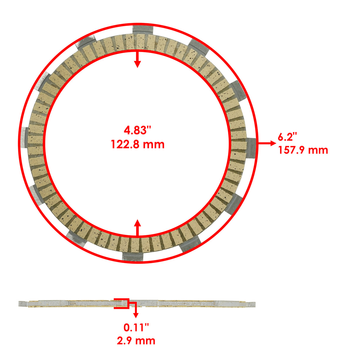 Clutch Friction Plates Replacement for Kawasaki Versys 650 KLE650 (2007–2017)