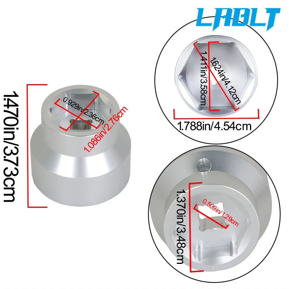 Fuel/Oil Filter Socket Cap for Ford Powerstroke Diesel 6.0L/6.4L (2003–2010)