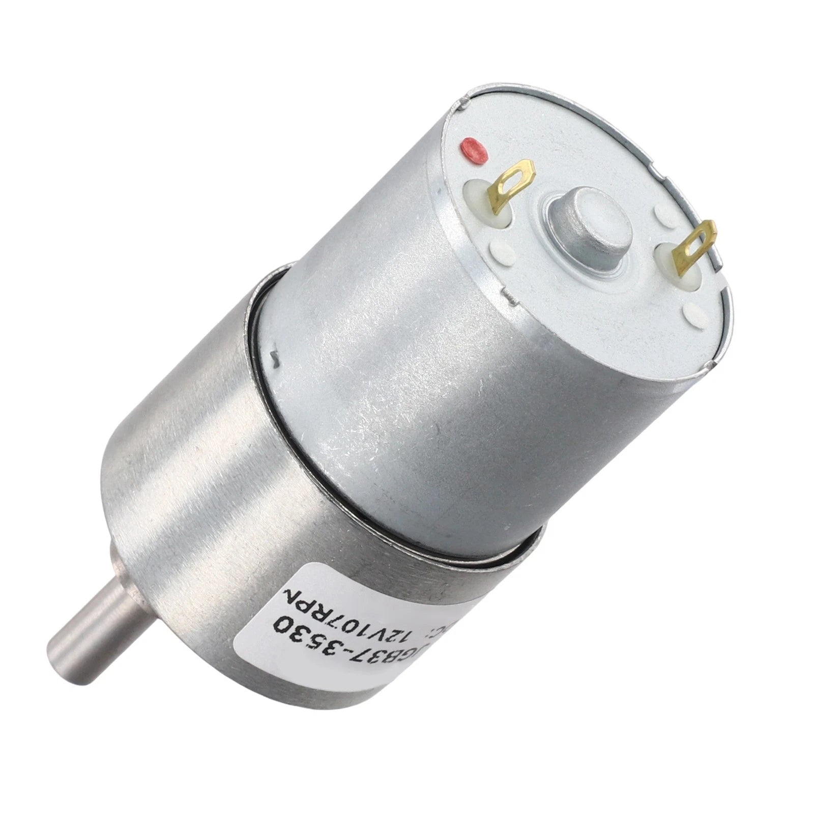12V Gear Motor for JGB373530 (Adjustable Speed, 107RPM)