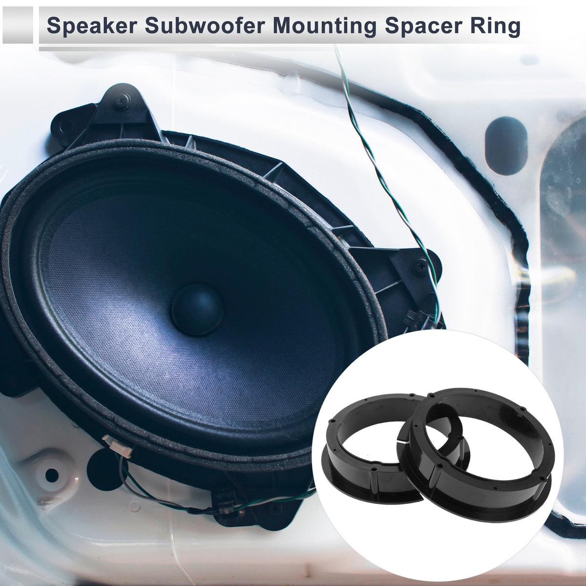 Tweeter Speaker Spacer Ring for Skoda Fabia 6.5 Inch 2 Pieces (2007–2014)
