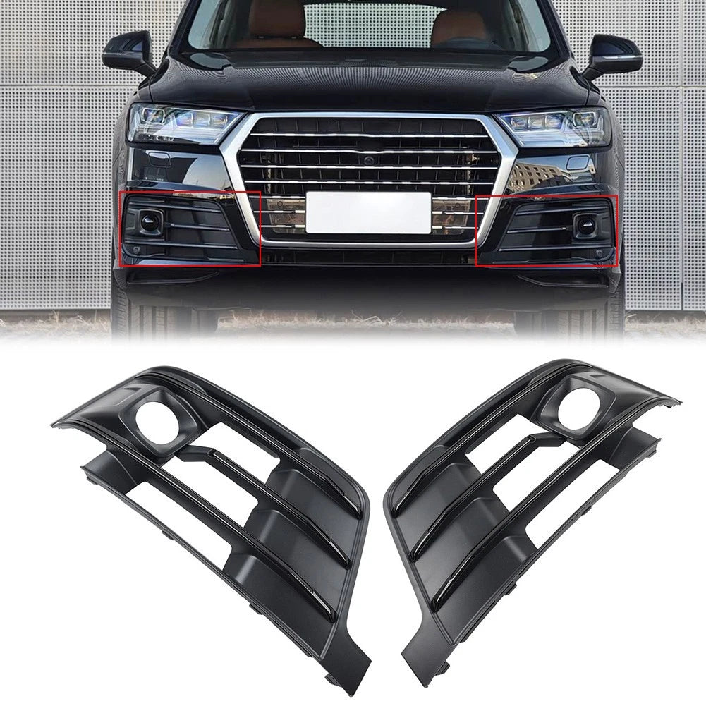 1 Pair Front Bumper Air Diversion Grid For Audi Q7 2016-2019
