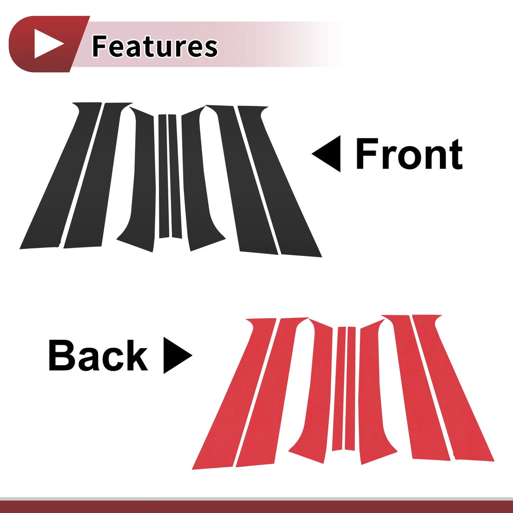 Door Pillar Window Trim Replacement for Hyundai Santa Fe (2006–2012)